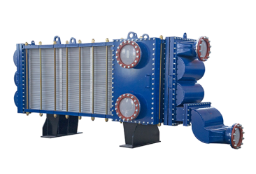 Wide channel welded plate heat exchanger